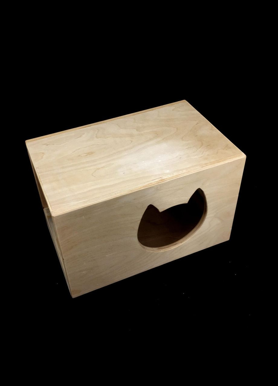 Домик для кошки из дерева Чинара бланже (ДДК-002301) No Brand (328453041)