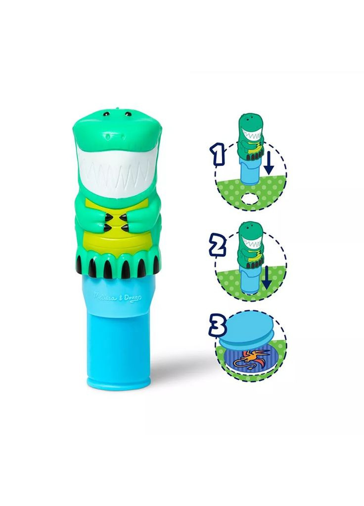 Набір з блокноту та штампу з наліпками Sticker WOW Динозавр (SM93205/6074899) Melissa & Doug (362538537)