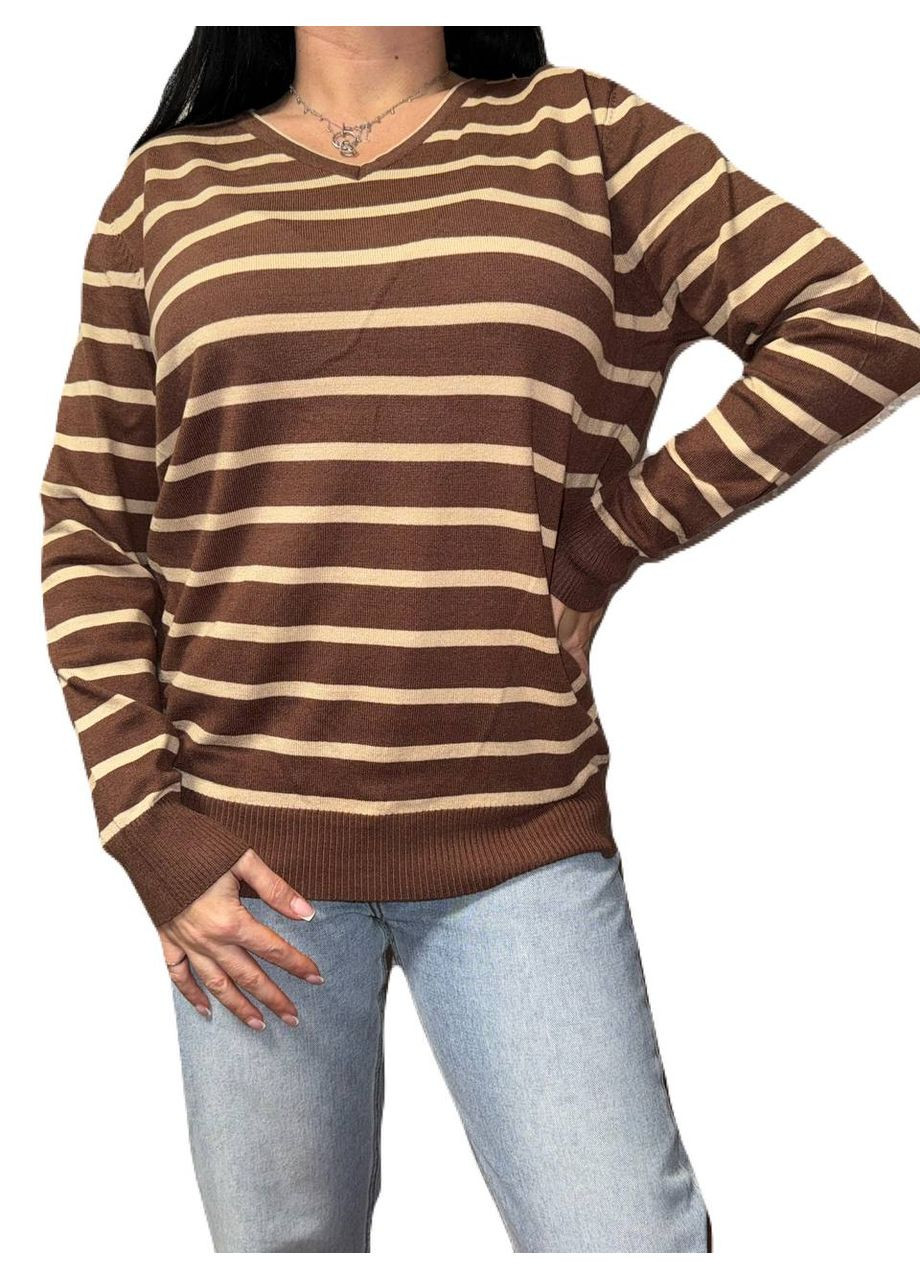 Коричневый демисезонный джемпер Wool & Cashmere