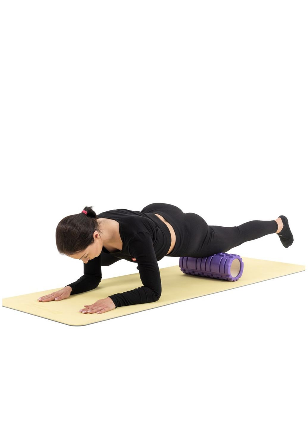 Роликовый массажер (валик, ролик) EVA 33см HS-A033YG фиолетовый Hop-Sport (303127013)