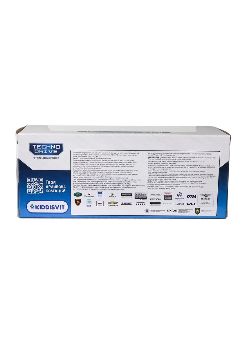 Автомодель метал 11,5х3,4х4,6 см чорна TechnoDrive (393590204)
