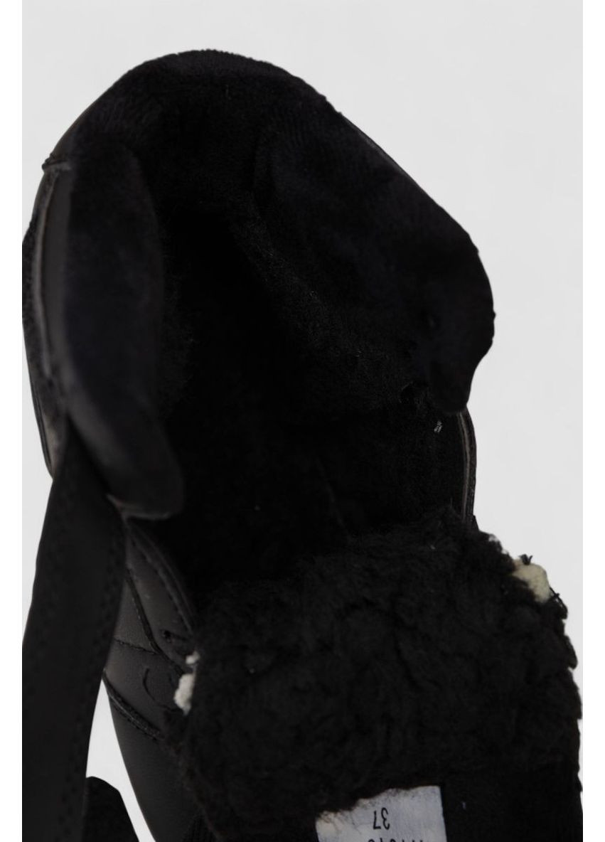 Кроссовки женские зимние на меху, 248RH1040-1 Stilli чёрно-белые всесезоны (369150887)