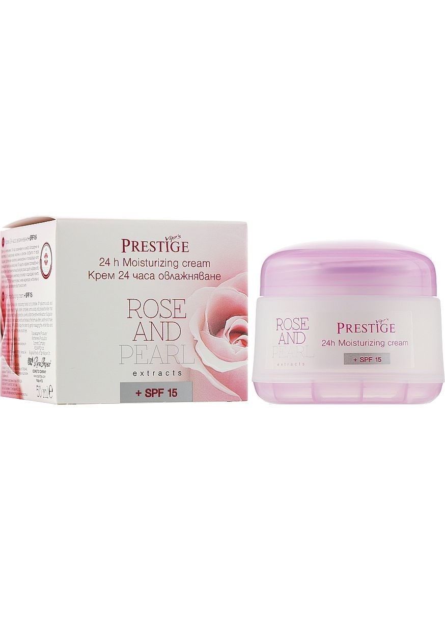 Крем для обличчя Rose & Pearl 24h Moisturizing Cream 50ml (243951-5834) Vip's Prestige (368635087)