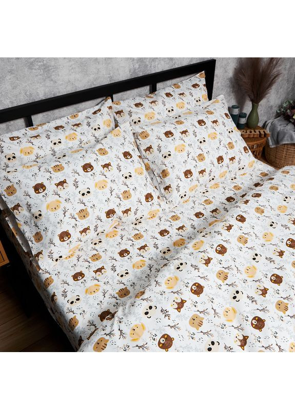 Комплект постельного белья Бязь Gold Люкс «» King Size 220x240 наволочки 2х50х70 (MS-820006406) Moon&Star Jungle Joy (356115450)