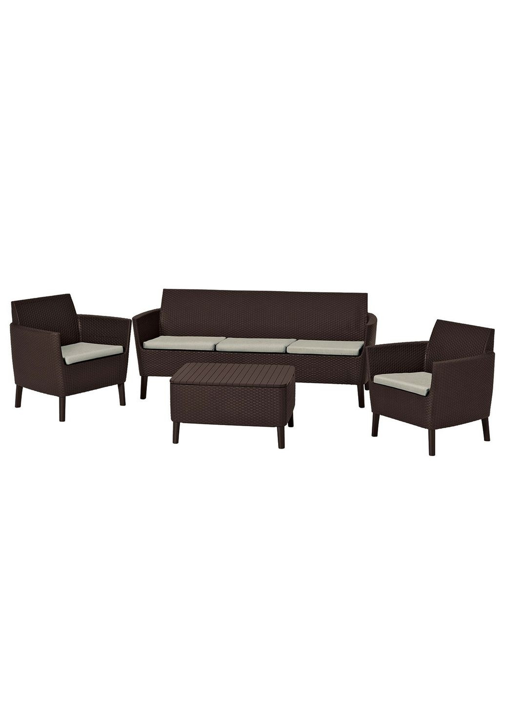 Комплект садових меблів Salemo 3 seater set, коричневий Keter (329408120)