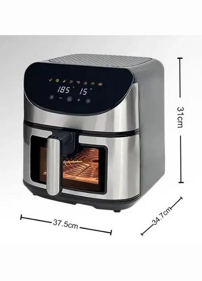 Аерофритниця аерогриль безмасляна SK-10031 7л електрична фритюрниця 1700 Вт Чорна Sokany (296925824)