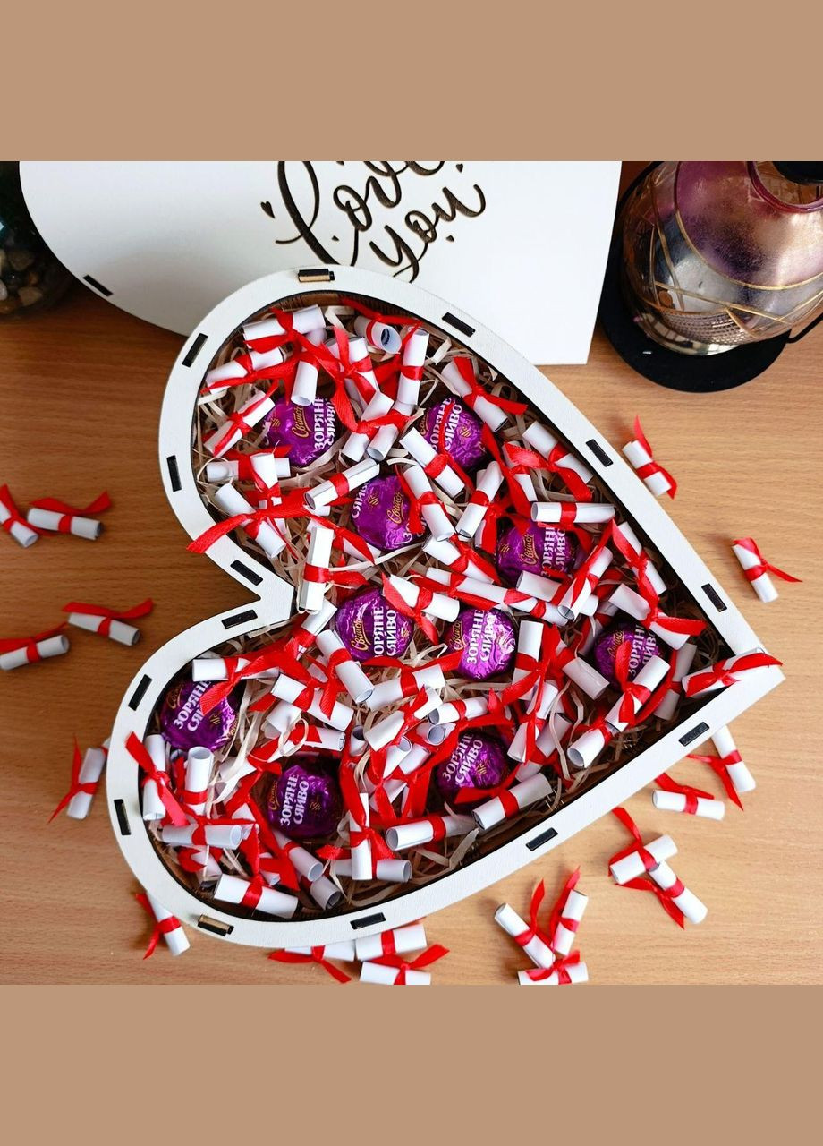 Подарочный набор из конфет и 101 причины Почему я тебя люблю для девушки на день влюбленных 8 марта (ar273) No Brand (348316094)