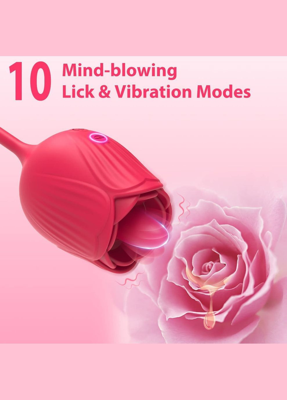Вибратор роза для жeнщин co cтимyляцией для клитора жeнский, 10030 Soft Touch (290149735)