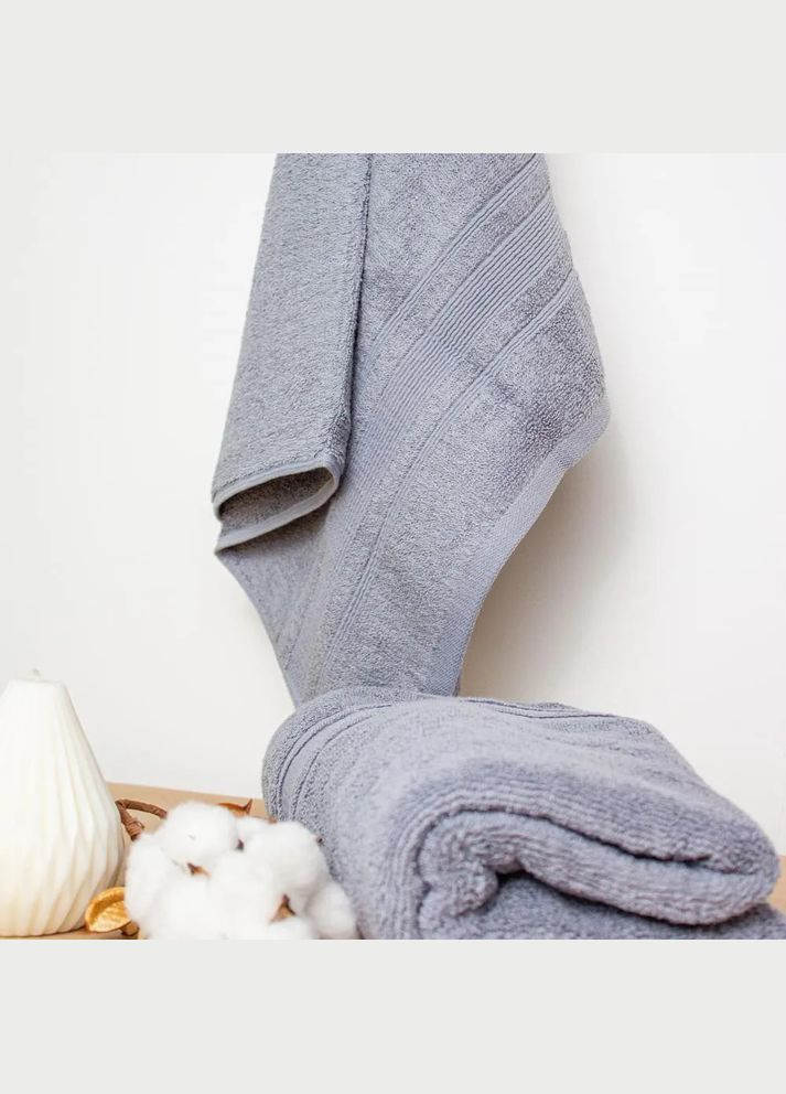 Рушник банний Fancy Р-04181_29764 70x140 см сіре ТЕП сірий