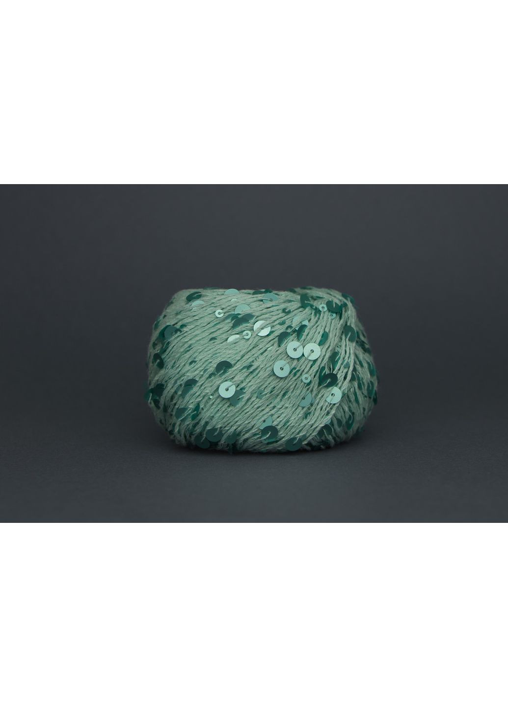 Пряжа Королівська Паєтка - 64 світла м'ята, паєтка в тон Avanti (361879035)