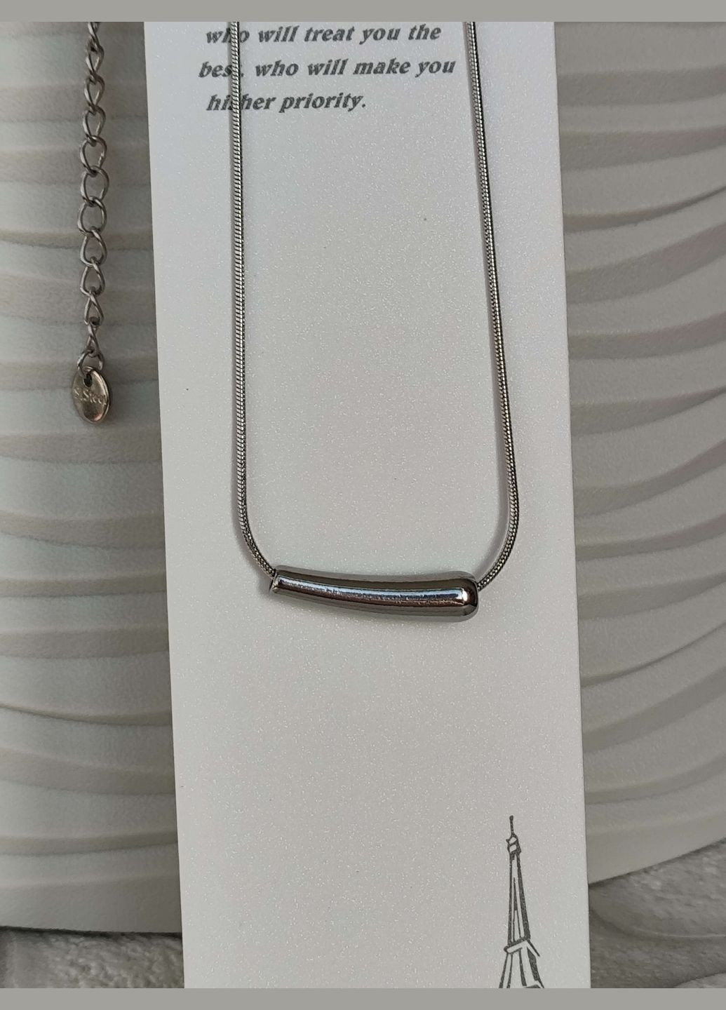 Трендовий жіночий ланцюжок Медична сталь Stainless Steel (342113634)