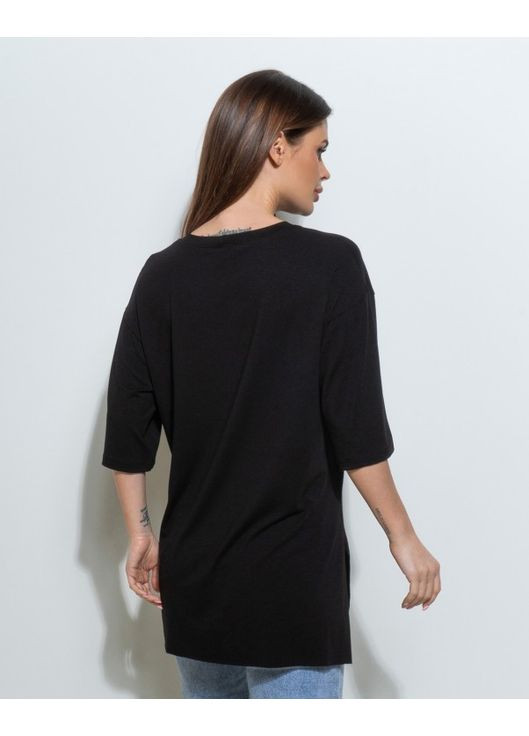 Свободная футболка с разрезами ISSA PLUS - (283509414)