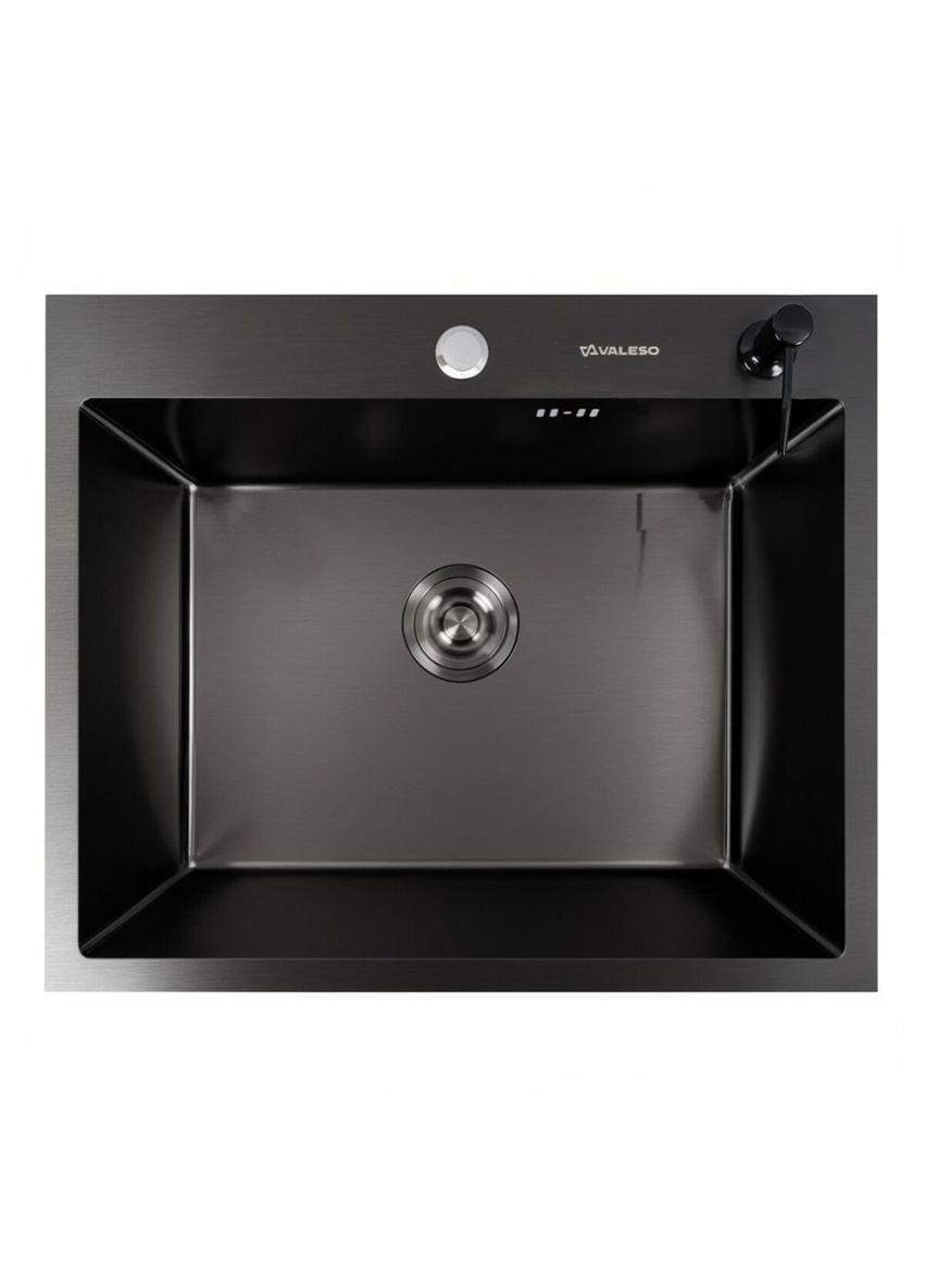 Кухонная мойка черная 60*50 PVD Handmade ECN (2,0/0,5) Valeso (336936536)
