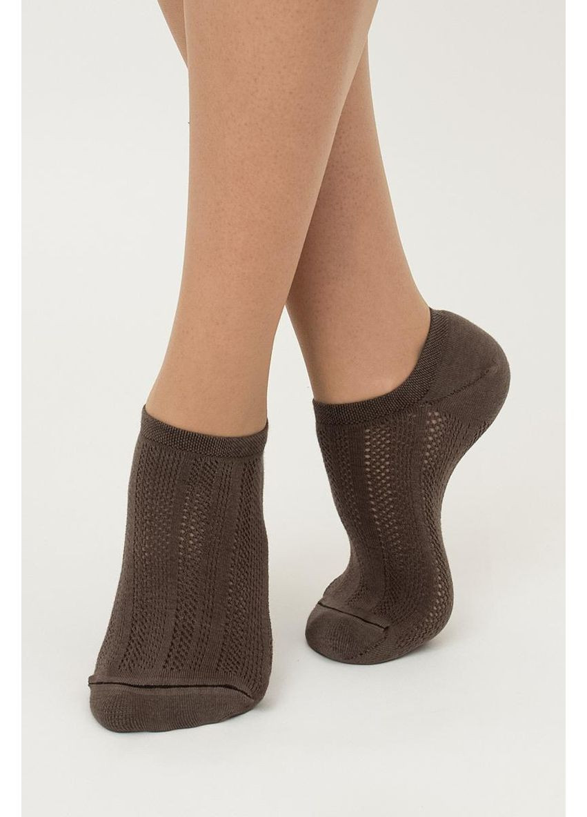 Коричневі шкарпетки жіночі Giulia однотонні (351854515)