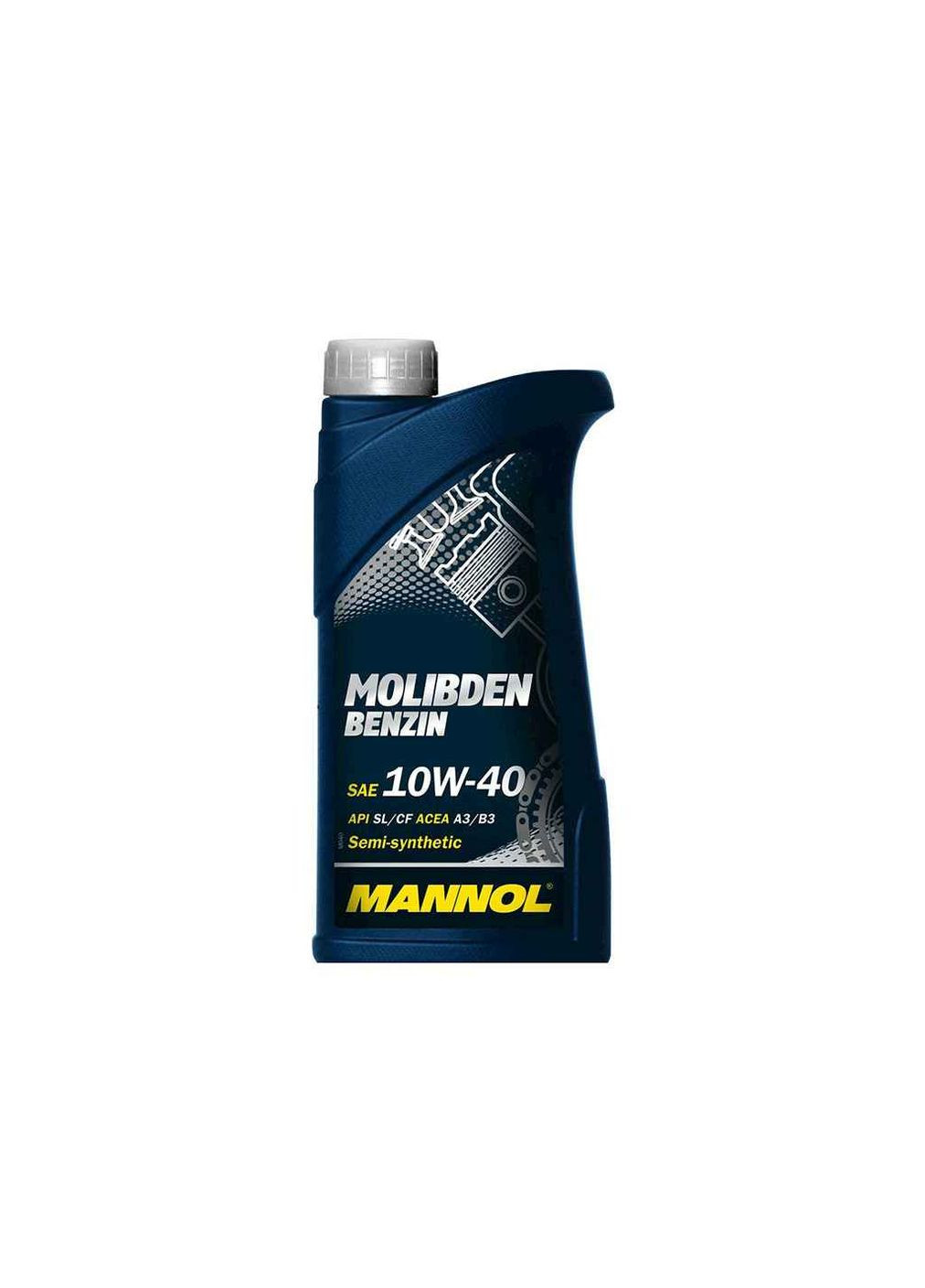 Масло моторне напівсинтетичне 10W-40 1л MOLlBDEN BENZIN SAE Mannol (362715801)