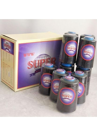 Опт от 120 шт нити швейные черные 40/2 4000ярдов No Brand (354793530)