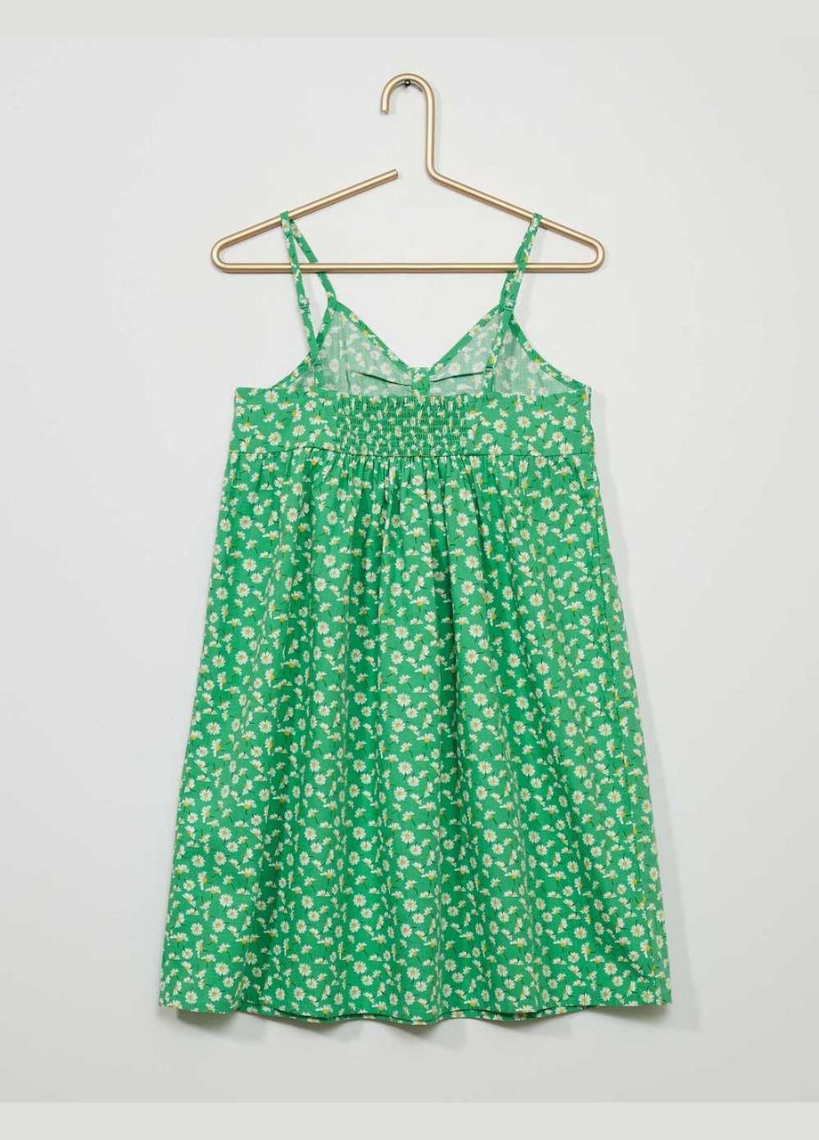 Зелёное платье лето,зеленый в узоры, Kiabi (292301479)