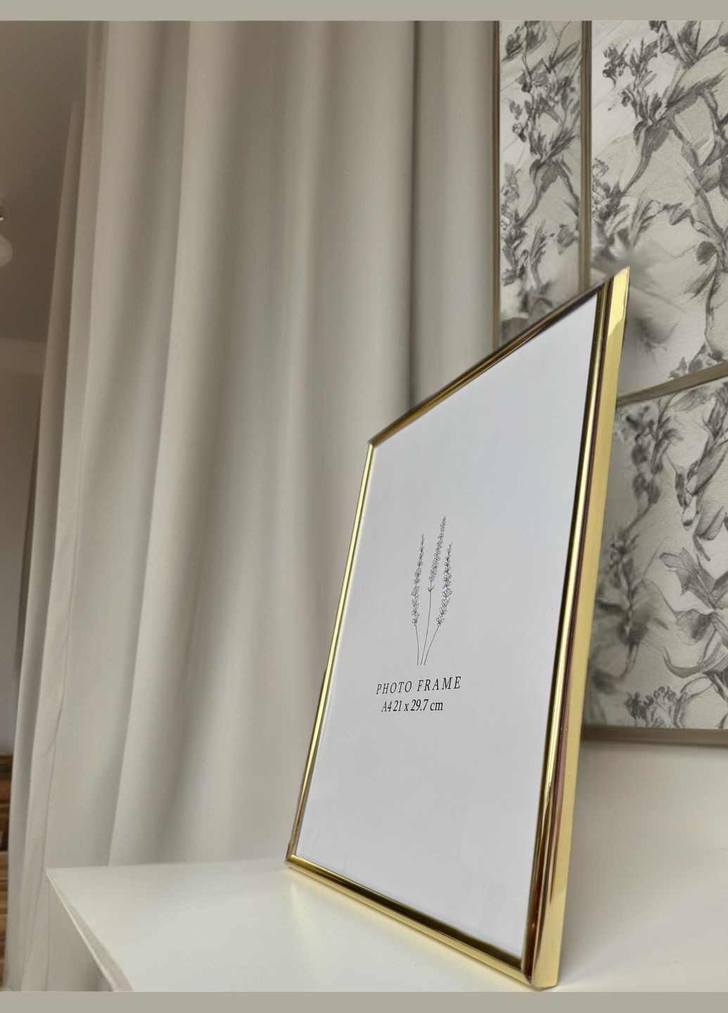 Фоторамка, золотая, 21 х 29,7 см Pepco (326738831)