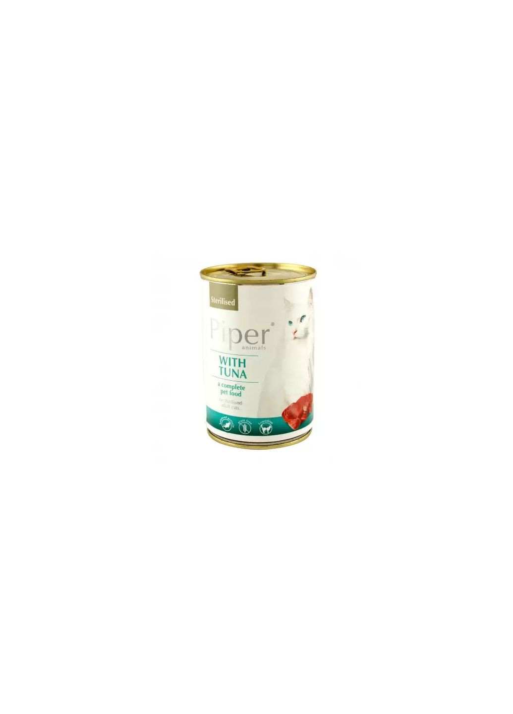 Консерва для стерилізованих котів PIPER Sterilised Tuna з тунцем 400 г DN162302162 Dolina Noteci (268987618)