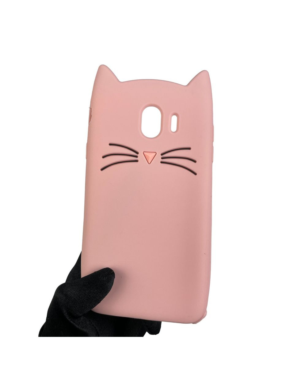 Чохол для Galaxy J4 2018 SM-J400 дитячий з котиком на самсунг г4 г400 бежевий Samsung (366020919)