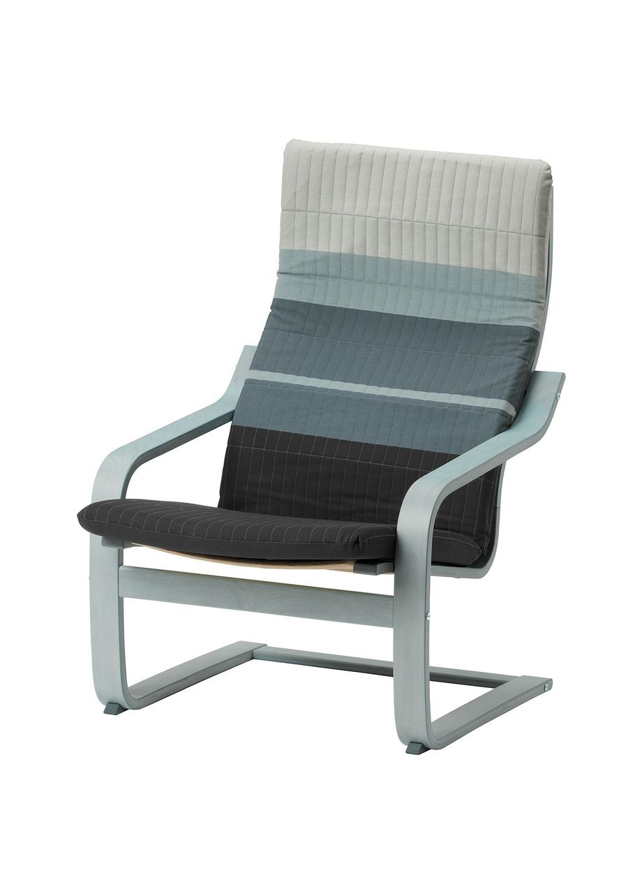 Кресло Ä синий/серый IKEA (273423687)