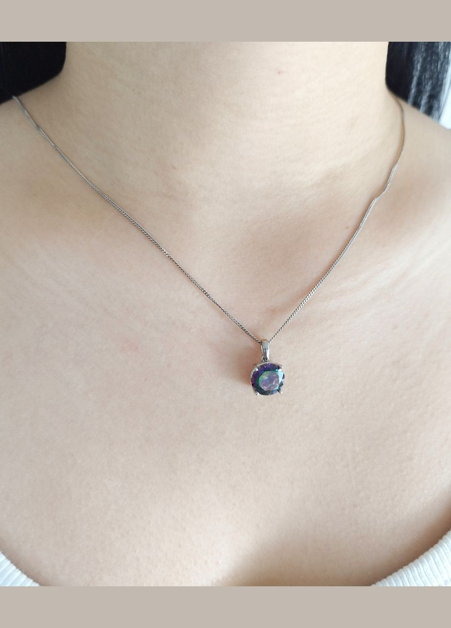 Подвеска серебряная с мистик топазом П4500-мт Shatlen Підвіска (341319940)