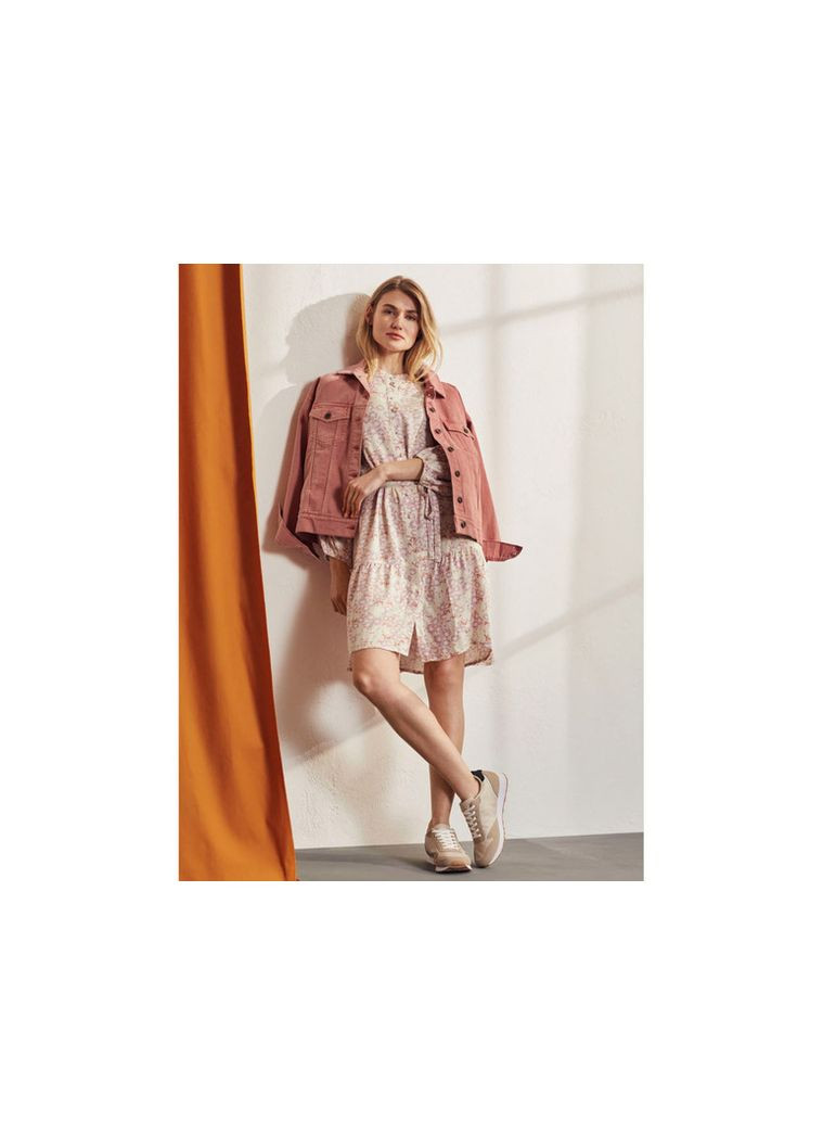 Рожева повсякденний сукня з планкою на гудзиках для жінки lenzing ecovero 365319 44(l) рожевий Esmara