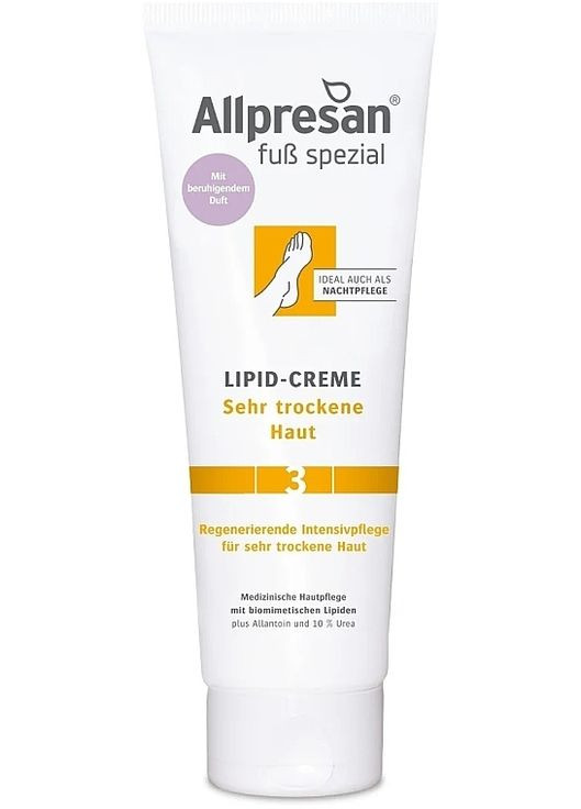 Крем ліпідний для сухої шкіри ступень №3, із заспокійливим ароматом Foot Special Lipid-Creme 125ml (1376070-24329538) Allpresan (368668036)