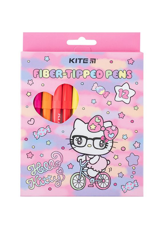 Фломастеры " " 12 кол. /HK24-447/ "Hello Kitty" (1/24/192) Kite (367761603)