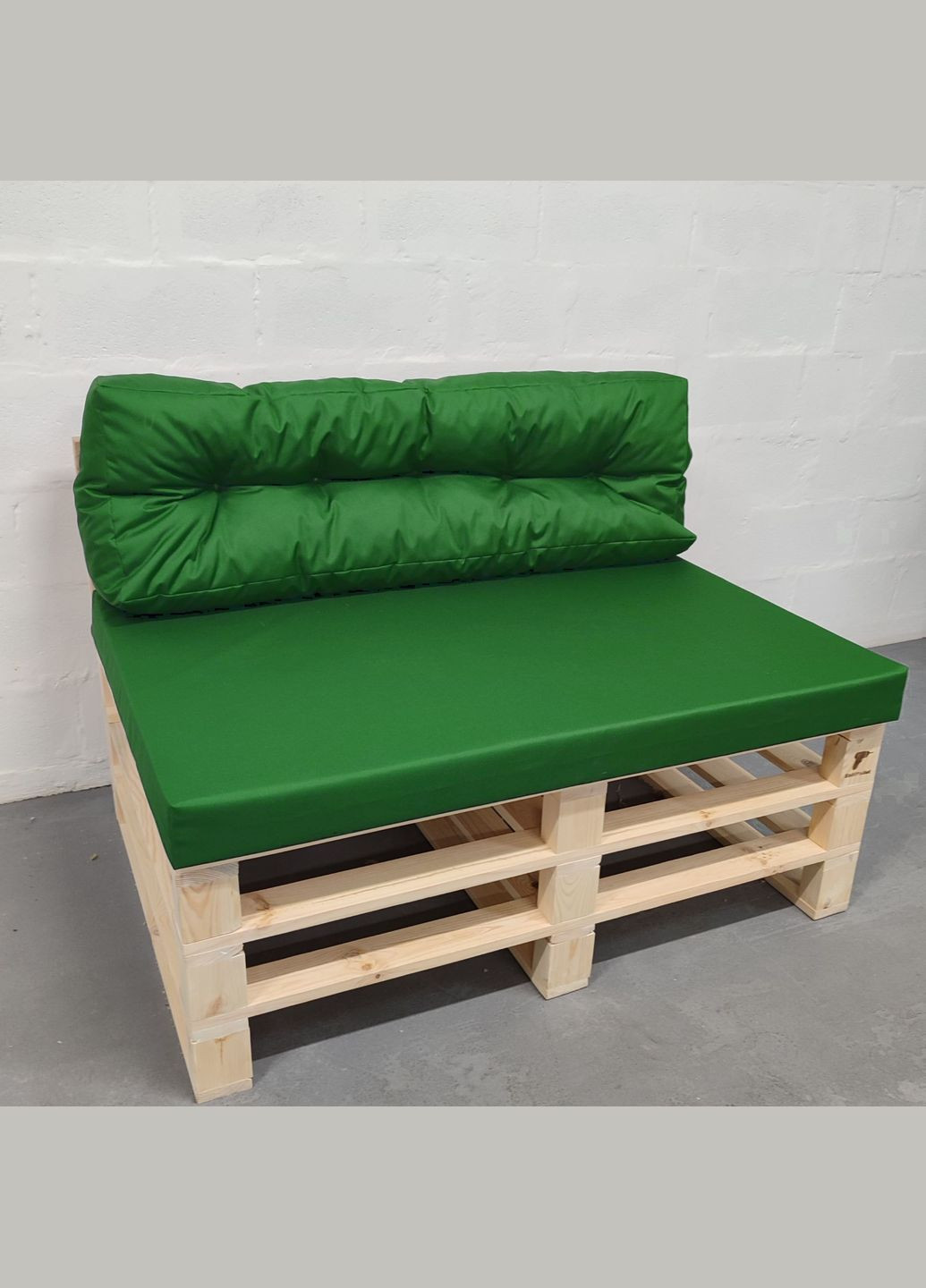 Комплект водоотталкивающих подушек для паллетдивана оксфорд трава 120x80x10/120x45x12 eGarden (316646152)