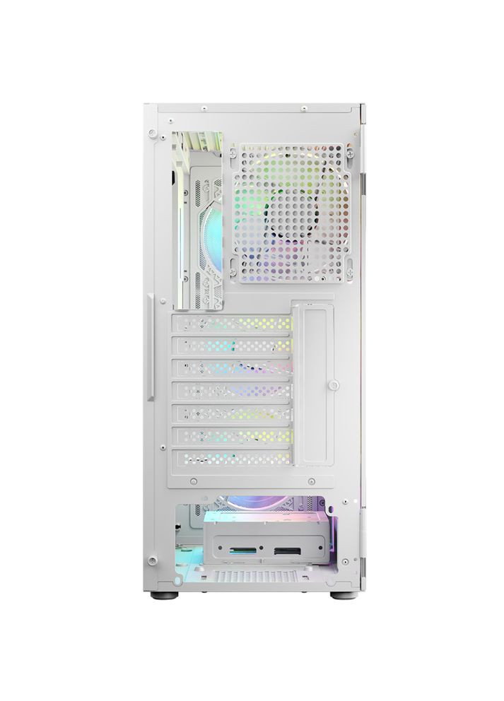 Корпус PORTOS MESH+GLASS ARGB fans 4x120mm WHITE без БЖ ATX Logic Concept (322131424)