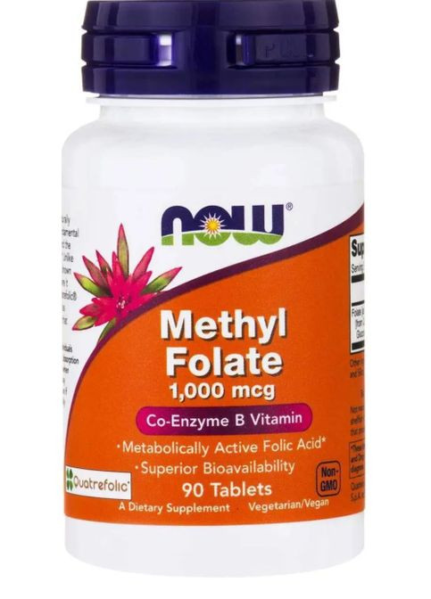 Метилфолат Фолат 1000 Methyl Folate 90 таб Now Foods (359473740)
