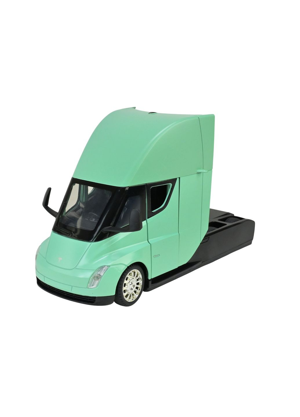 Машинка металлическая AP7731 Tesla semi truck head 1:24, свет, звук, откр.двери, в коробке (6900001201946) Мятный АВТОПРОМ (367114937)