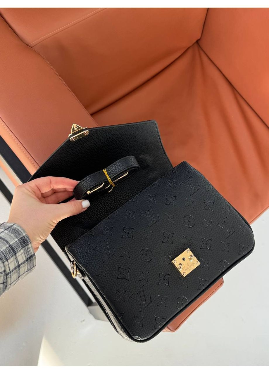 Сумка женская Louis Vuitton Pochette Metis Black LV на плечо Луи Витон черная классическая крос боди No Brand (366889413)