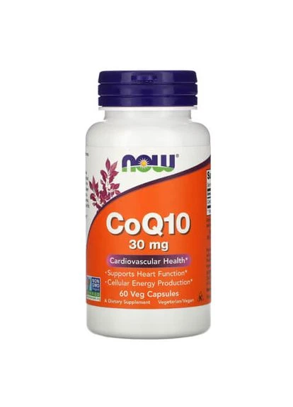 NOW Co Q10 30 мг 60 капсул Now Foods (387021256)