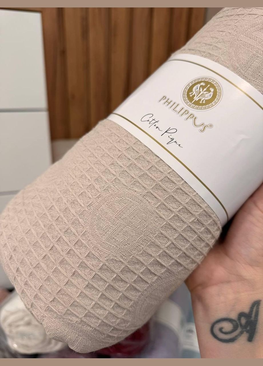 Простынь вафельная на диван кровать 200х220 (П4К-Prost-pike-001-011) No Brand (308754673)