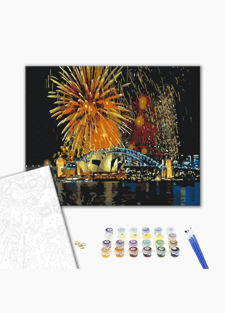 Картина за номерами Міський пейзаж Сідней святкує 40*50 малювання за номерами Картини в цифрах Brushme (308988036)