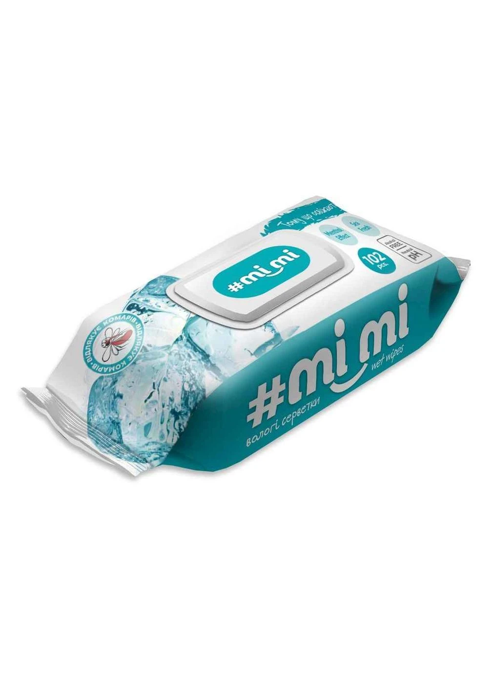 Влажные салфетки 102шт Охлаждающие клапан ТМ МИ МИ No Brand (387541777)