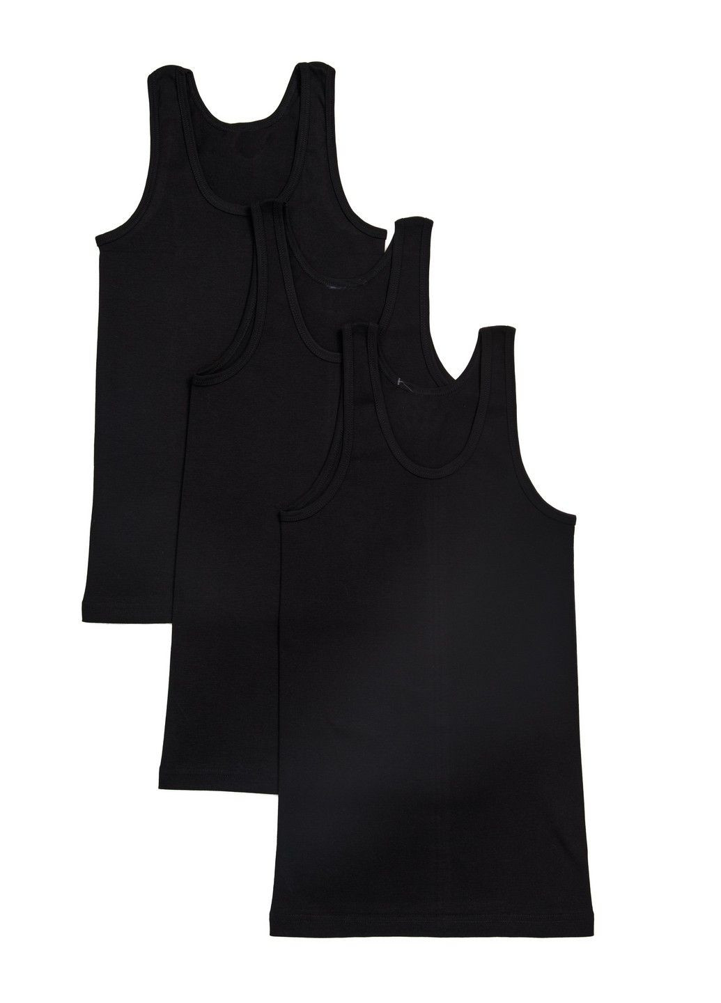 Сет дитячих майок (3шт) 36р. 134см-140см чорний (2131013290953) Наталюкс 21-3101 (303933238)