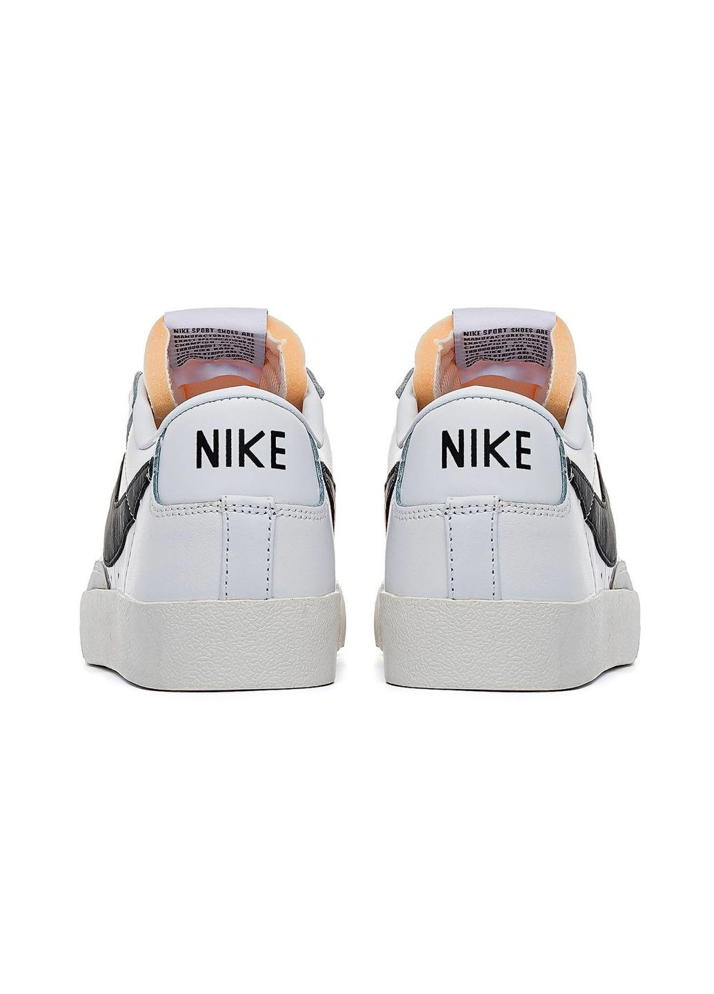 Білі кросівки чоловічі white black, вьетнам Nike Blazer