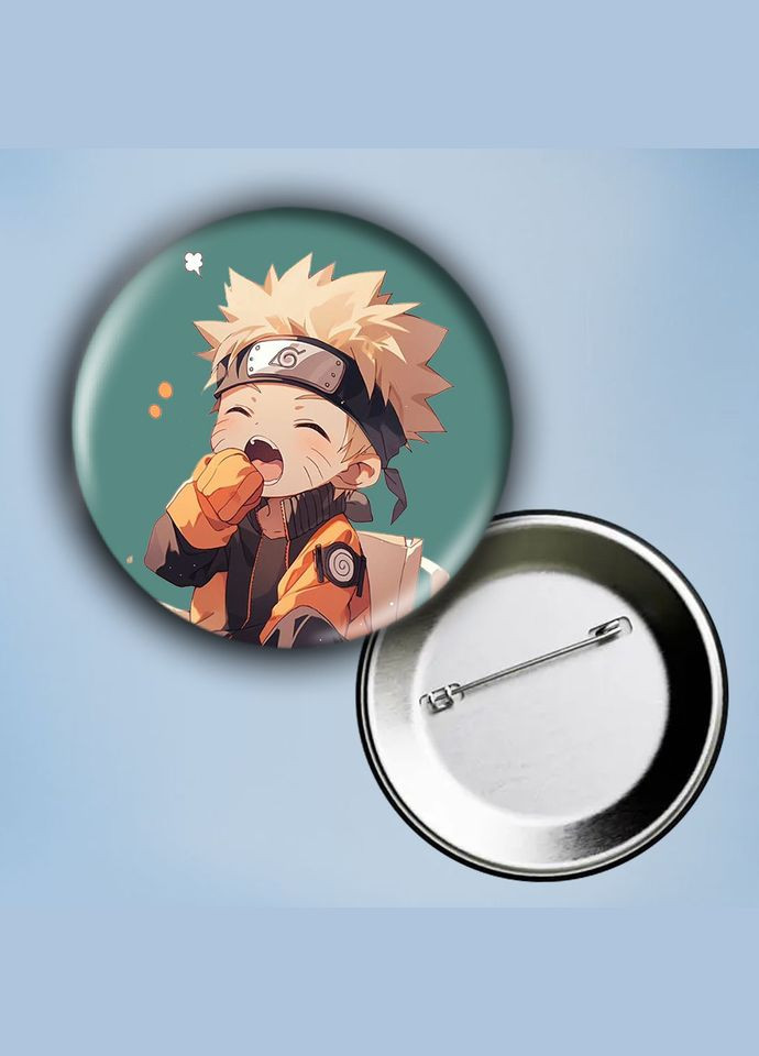 Значок на булавці Аніме Наруто #16 металевий 56 мм No Brand (304503887)