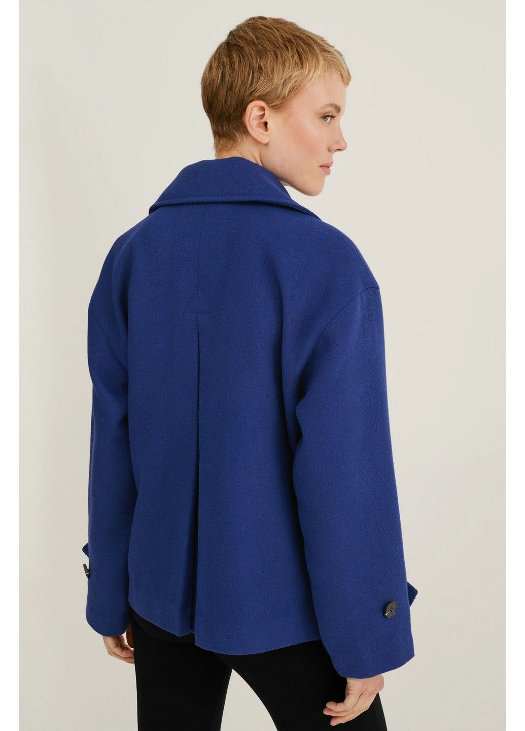 Темно-фиолетовое Кэжуал полупальто C&A однотонное