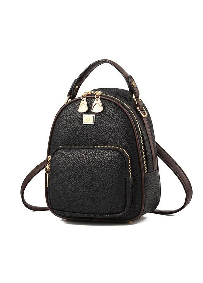 Модный женский мини рюкзак черный (без брилка)(BRT) Brettani (362475478)