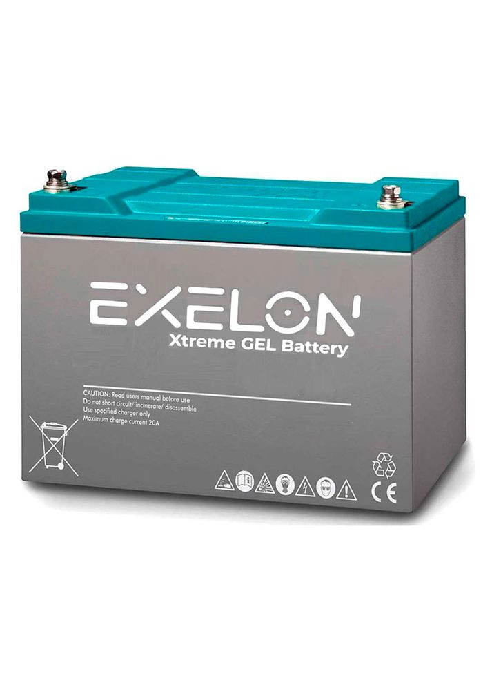 Аккумуляторная батарея 10012 GEL 12V 100 Ah (330 x 173 x 218), 30.4 kg Grey Q1/48 Exelon (302517489)