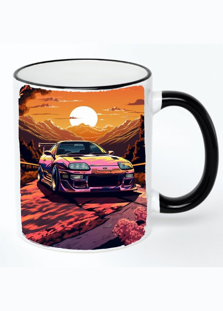 Чашка Автомобиль (кружка, кружка) #014 Белая с черной ручкой 330 мл No Brand (322713094)