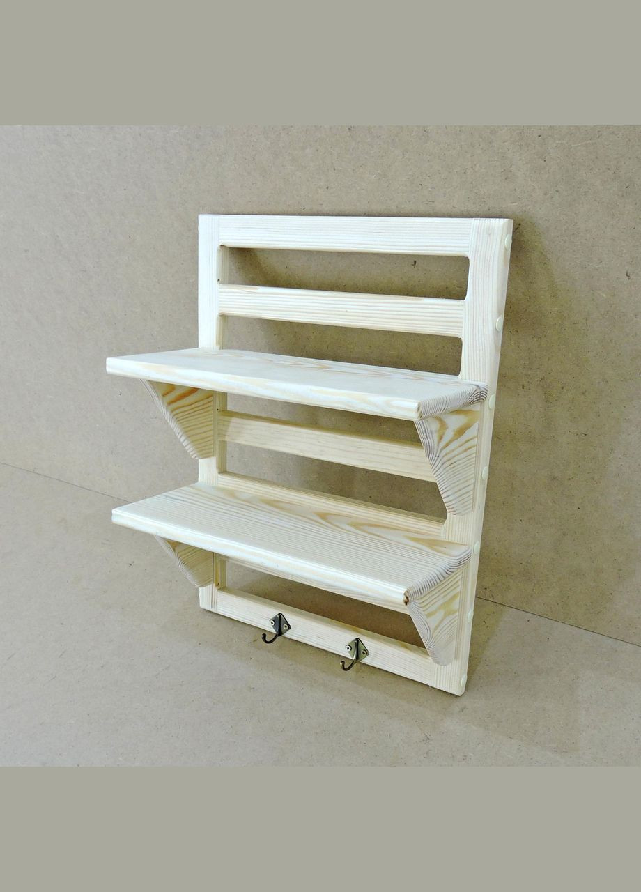 Настенная полка из дерева Макау бланже (НСП-003701) No Brand (328081807)