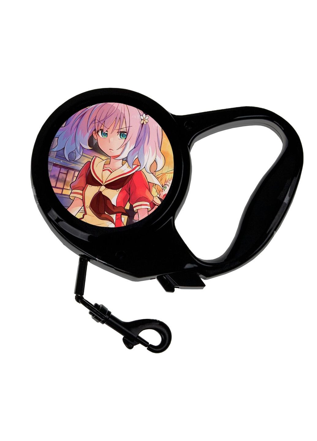 Поводок-рулетка для животных с принтом Аниме Бездарная Нана #0016 3 м черный No Brand (309153779)