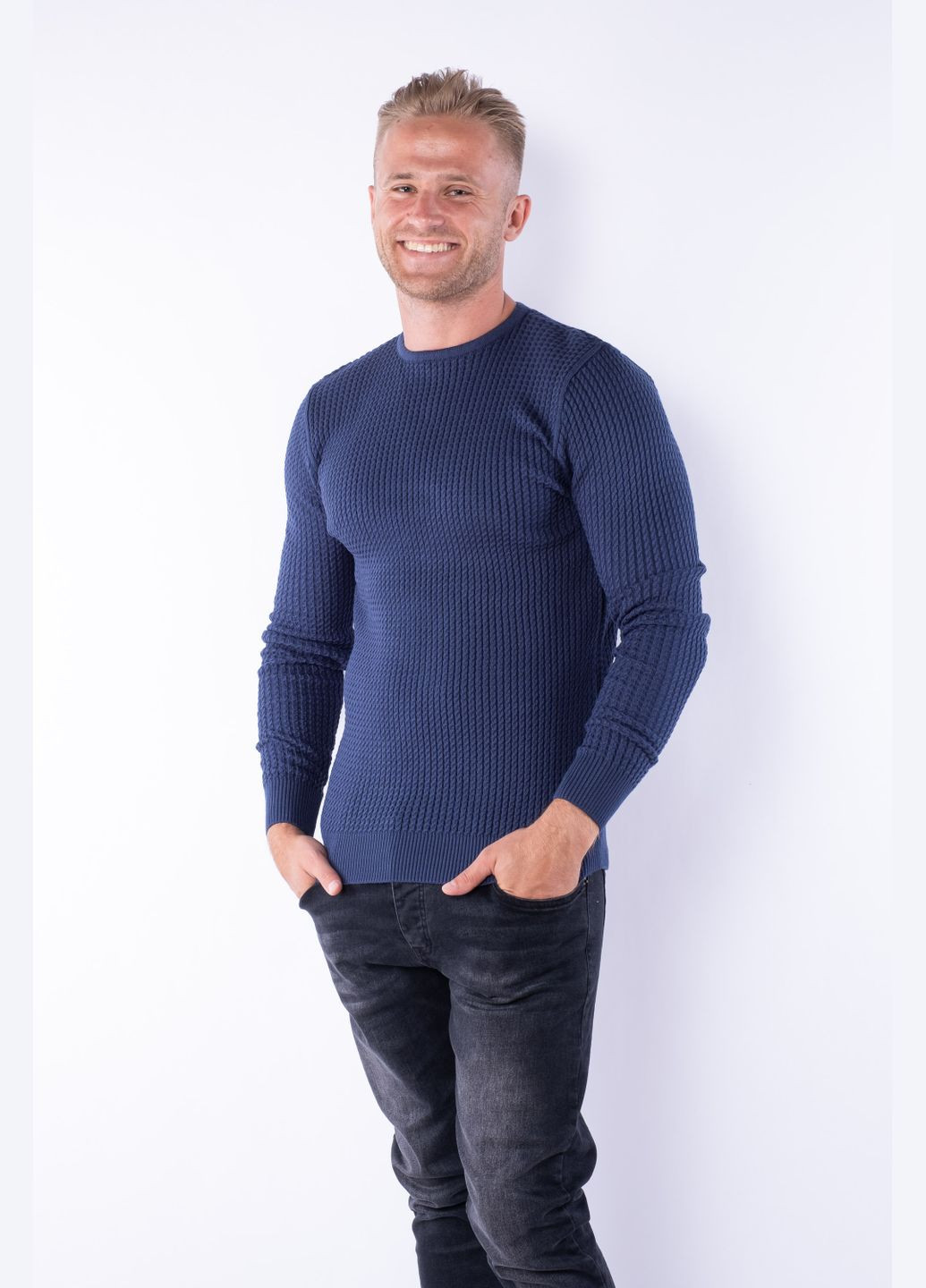 Синій демісезонний джемпер (синій) Time of Style