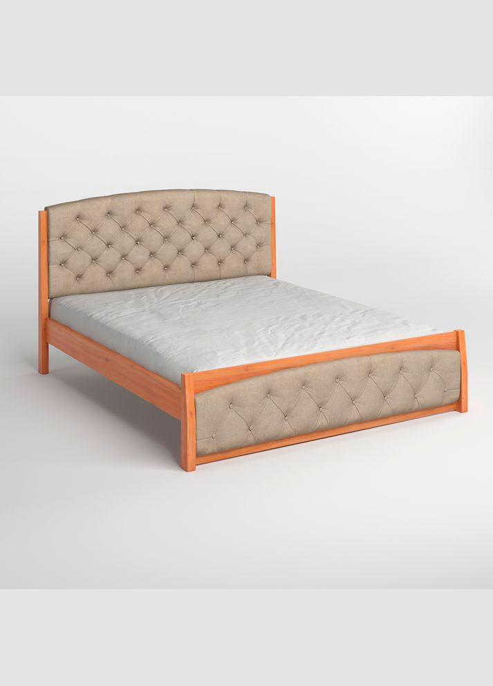 Полуторная деревянная кровать Мехико /Аляска 23 (Бежевый) 120х200 см (MBG-12039) Mebigrand (366083368)