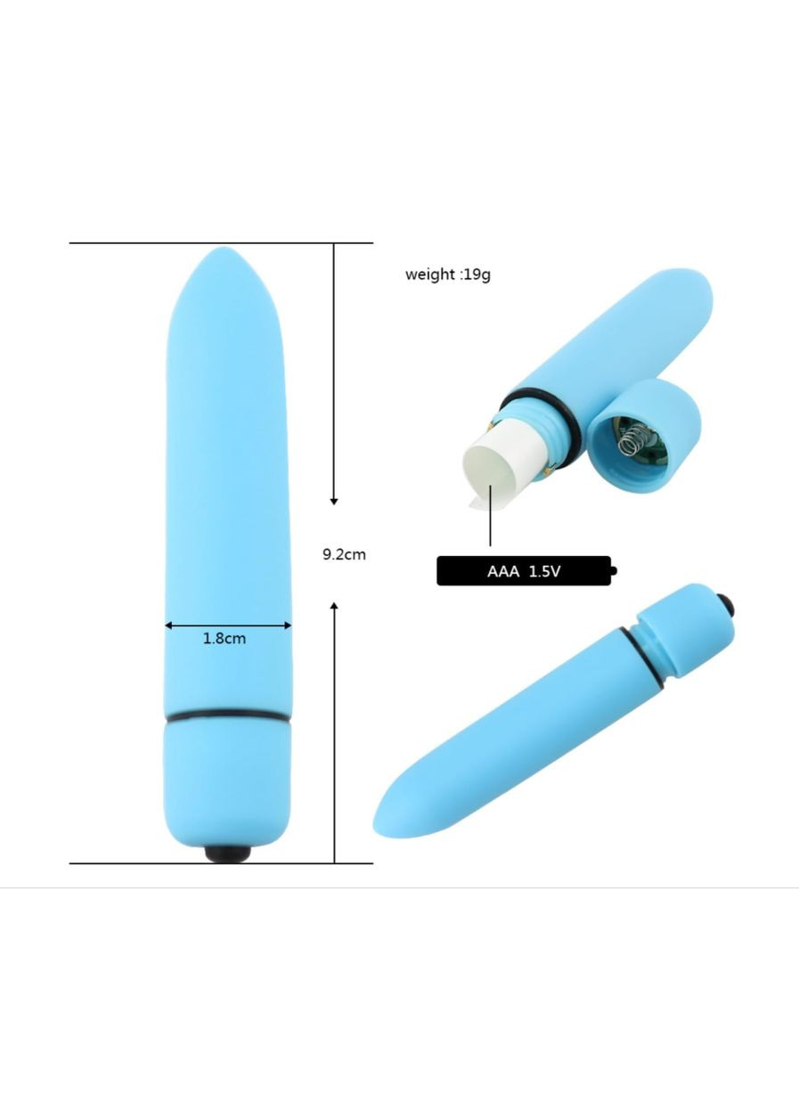 Пулевидний вібратор для кліторальної стимуляції, 10004F No Brand (316703289)